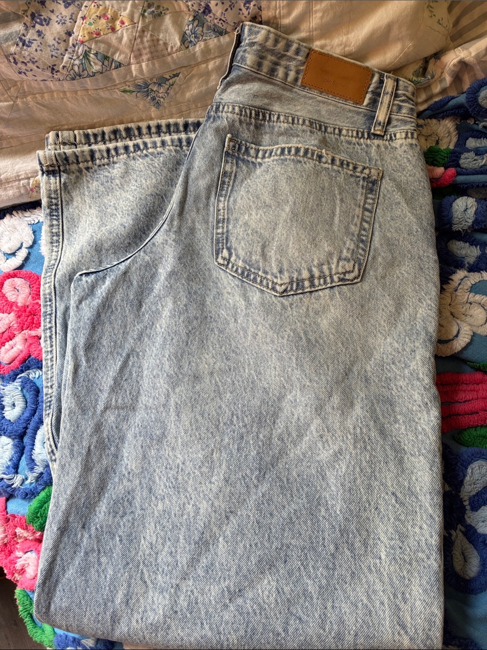 Light Wash High-Rise Vintage Style Simple Society Jeans Sz 7